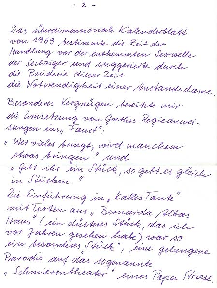 Kalle-Brief, Teil 2